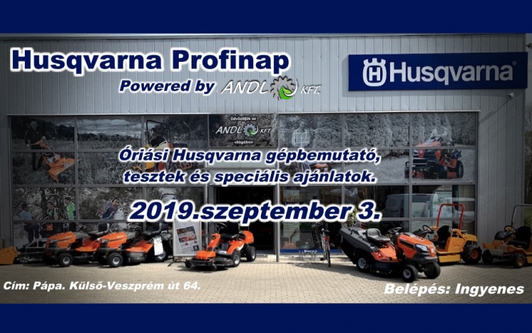 Husqvarna Profinap az Andl Kft-nél - Nemcsak profiknak! 