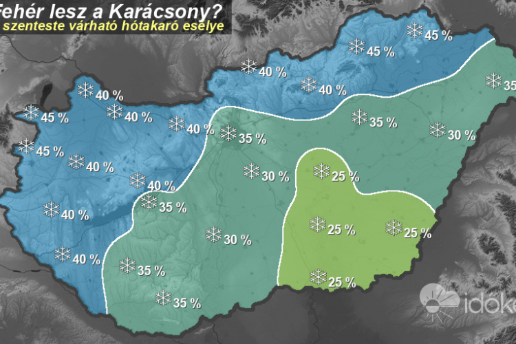 Van esély idén a fehér karácsonyra?